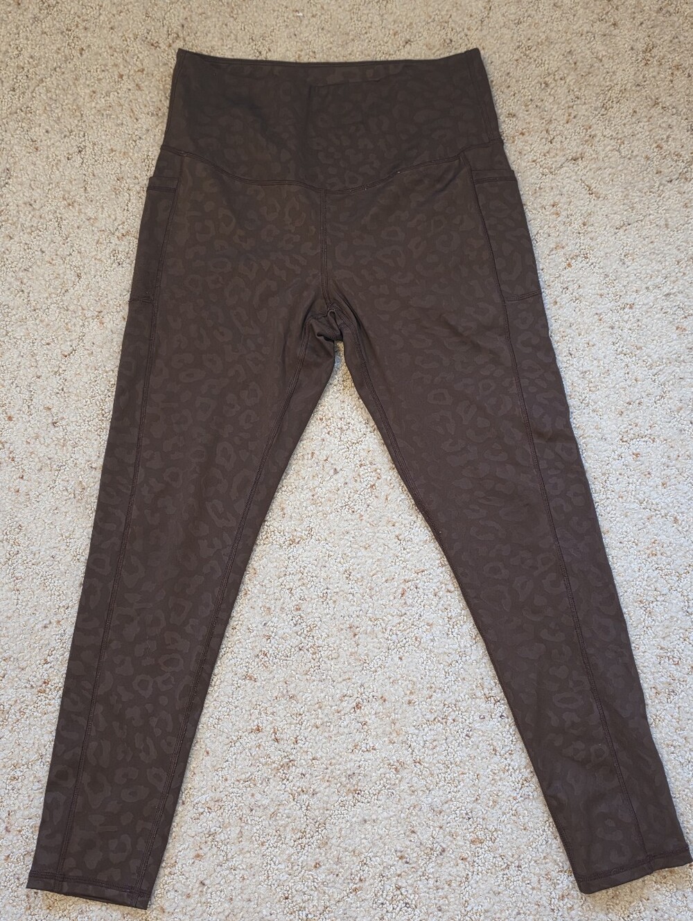 LegEnd Brown Leopard-Print High-Rise Leggings